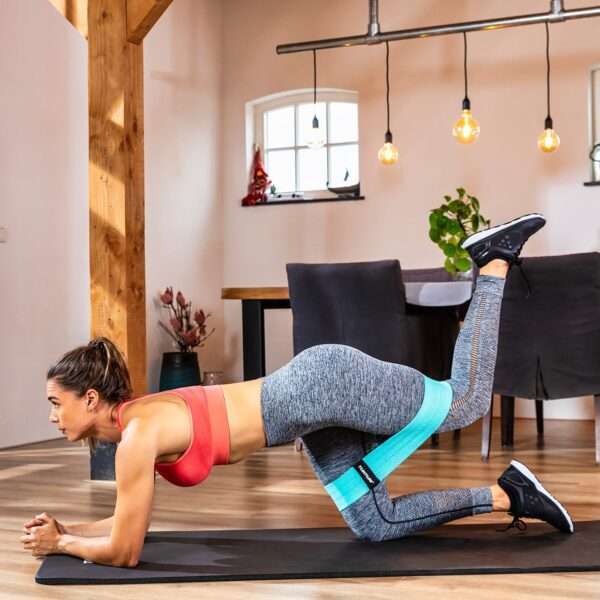 TEKSTIILIST VÕIMLEMISKUMMIDE KOMPLEKT Tunturi Textile Resistance Booty Band Set. 3TK – pilt 5