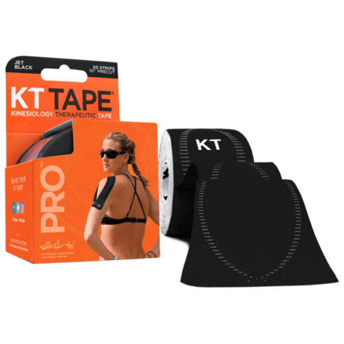 EELLÕIGATUD MUST SÜNTEETILINE KINESIOTEIP KT PRO NEON TAPE PRECUT (5CM X 25CM); Lihaste, liigeste ja kõõluste teipimiseks