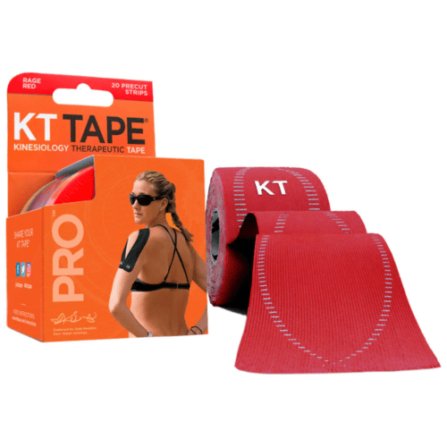 EELLÕIGATUD PUNANE SÜNTEETILINE KINESIOTEIP KT PRO NEON TAPE PRECUT (5CM X 25CM); Lihaste, liigeste ja kõõluste teipimiseks