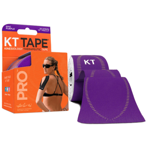 EELLÕIGATUD LILLA SÜNTEETILINE KINESIOTEIP KT PRO NEON TAPE PRECUT (5CM X 25CM); Lihaste, liigeste ja kõõluste teipimiseks