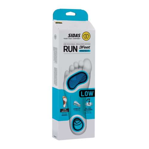 TALLATOED SPORTIMISEKS Sidas 3FEET® RUN PROTECT LOW; Madalale pöiavõlvile; Jalgade asendi toetamiseks; 1 paar