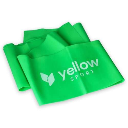 TREENINGKUMM YellowSport yellowFLAT Resistance Band. 200 cm. Roheline