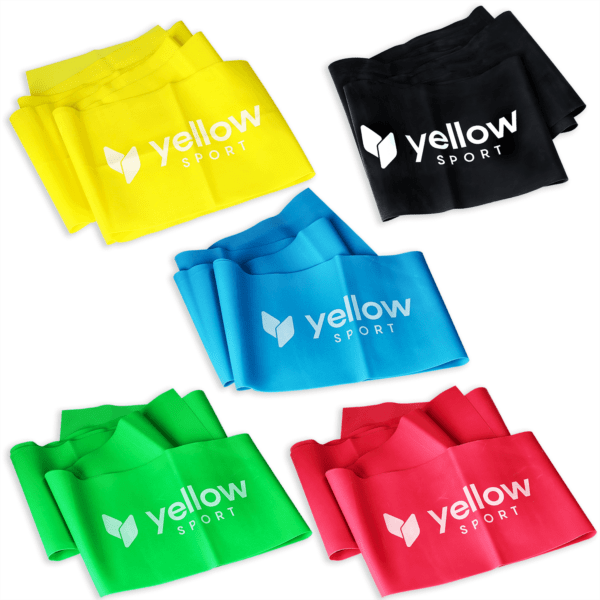 TREENINGKUMM YellowSport yellowFLAT Resistance Band. 200 cm. Must – pilt 2
