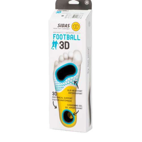 SISETALLAD BOOTSADESSE / JALGPALLURI JALATSITESSE Sidas Football 3D; Jalgade vale asend; Jalad väsivad kiiresti; 1 paar
