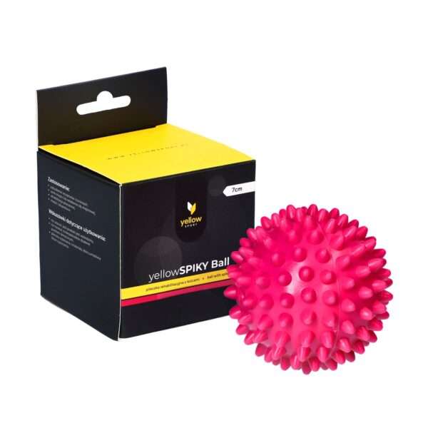 VÕIMLEMIS- JA MASSAAŽIPALL YellowSport yellowSPIKY Ball roosa. 7cm