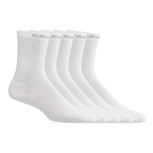 CRAFT FUNKTSIONAALSED TREENINGSOKID CORE Dry High Sock 5-pack. Valge