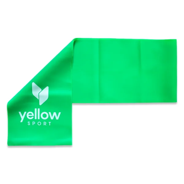 TREENINGKUMM YellowSport yellowFLAT Resistance Band. 200 cm. Roheline