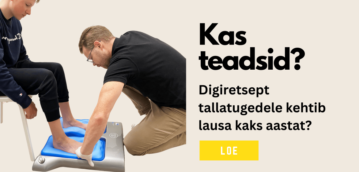 👣 Kas teadsid, et tallatugede digiretsept kehtib lausa kaks aastat? See on eriti hea uudis lastevanematele — sest kui lapse jalg kasvab, saab sama retsepti alusel soetada kuni kaks paari tallatugesid. Nii ei jää tugi väikseks, vaid saab kasvu järgi uuendada. 📍 Küsi retsepti perearstilt ja tule Ortoteeki — aitame leida sobiva talla!