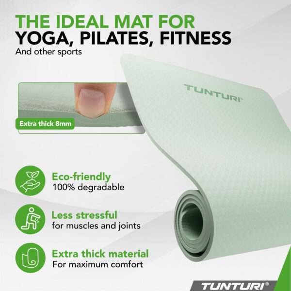 JOOGAMATT Tunturi Yogamat 8mm, Mint — изображение 4