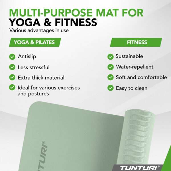 JOOGAMATT Tunturi Yogamat 8mm, Mint — изображение 2