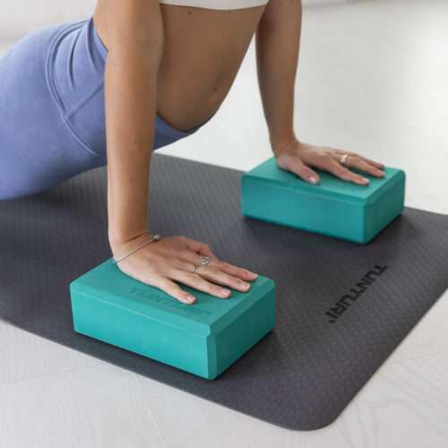 JOOGAPLOKK Tunturi Yoga Block, türkiis