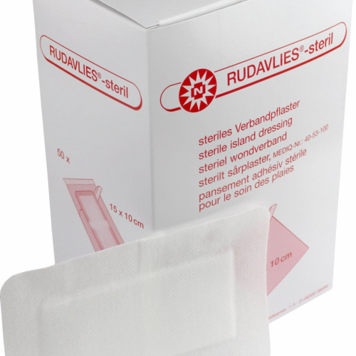 Steriilsed plaastrid haavapadjaga RUDAVLIES®-steril 15 x 10 cm, N1