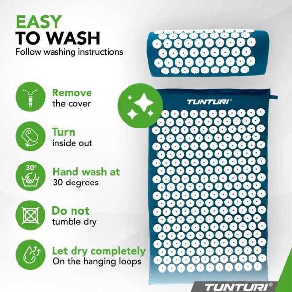 PUNKTMASSAAŽI matt ja padi Tunturi Acupressure Mat And Pillow, Sinine – valu ja stressi leevendus – pilt 3