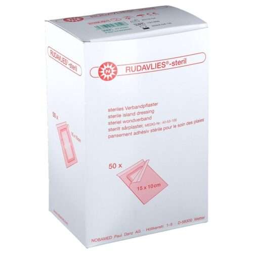 Steriilsed plaastrid haavapadjaga RUDAVLIES®-steril 15 x 10 cm, N1