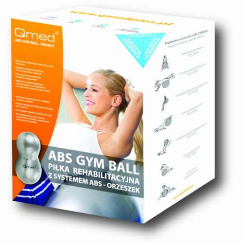 VÕIMLEMISPALL QMed ABS Gym Ball – Peanut. 50×100 cm, 250kg