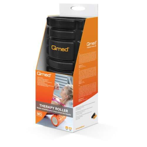 Massaažirull Qmed Therapy Roller 33x14cm. Must