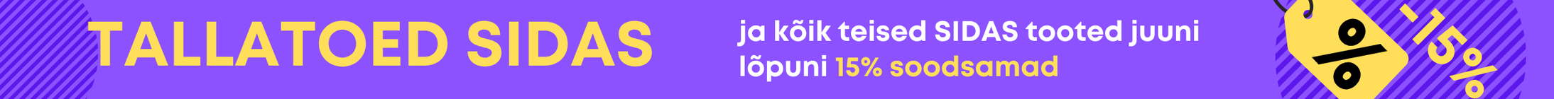 tallatoed sidas soodustusega 15